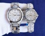 ROLEX Sapphire Glass 316LSteel White Green Couple Watch